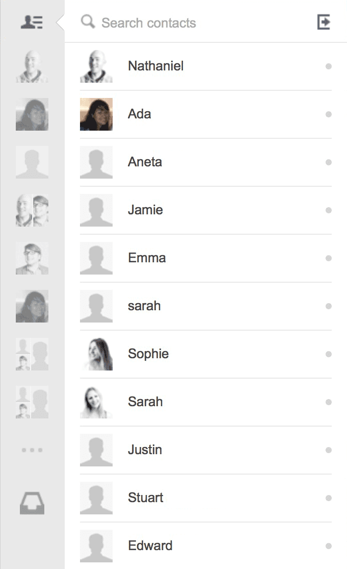 Image showing Podio’s chat interface in a sidebar on the right-hand side of the app