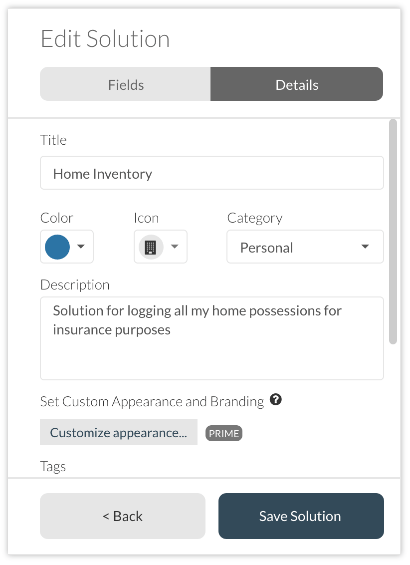 A screenshot of Transpose's customizable icons and features.